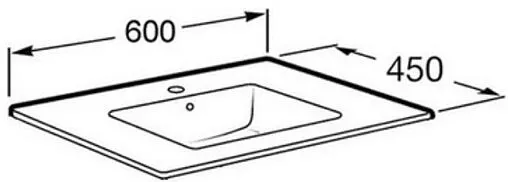 Раковина Roca Unik Oval 60 белый 327827000