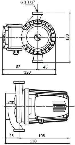 Насос циркуляционный Shinhoo BASIC S 25-6S 130 71211007