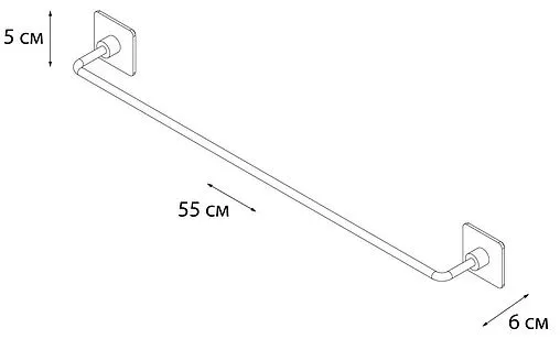 Полотенцедержатель Fixsen Square хром FX-93101A