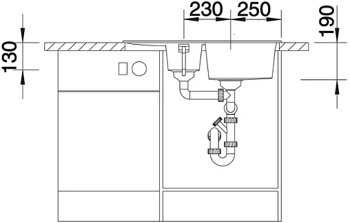 Мойка кухонная Blanco Metra 6 S Compact 78 кофе 515044