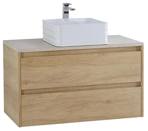 Тумба-умывальник подвесная BelBagno KRAFT 90 Rovere Nebrasca Nature KRAFT-900-2C-SO-RNN+