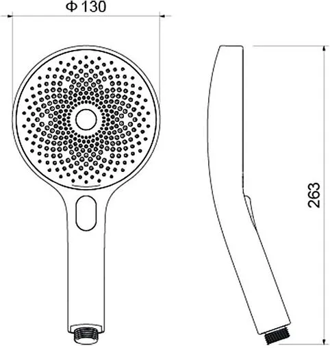 Лейка ручного душа Aquatek Оберон хром AQ2007CR