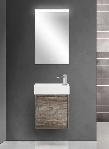 Тумба-умывальник подвесная BelBagno KRAFT MINI 50 R Pino Pasadena KRAFT MINI-500/260-1A-SO-PP-R+7045-KL