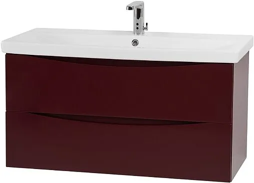 Тумба-умывальник подвесная BelBagno MARINO-CER 80 Bordo Lucido MARINO-CER-800-2C-SO-BRDL-P+BB-0322-80-LVB