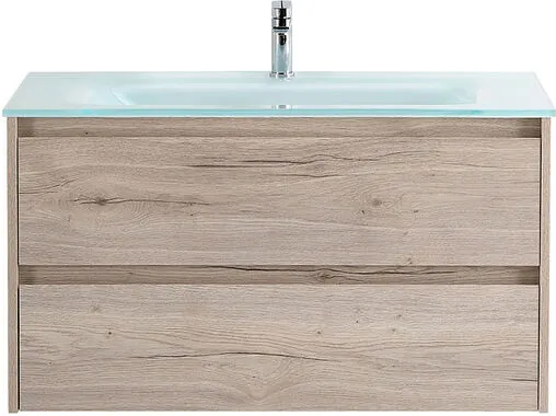 Тумба под умывальник подвесная BelBagno KRAFT 100 Rovere Galifax Bianco KRAFT-1000-2C-SO-RGB