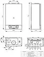 Настенный газовый котел двухконтурный турбированный 24кВт Mizudo GB M24T БП-00001825