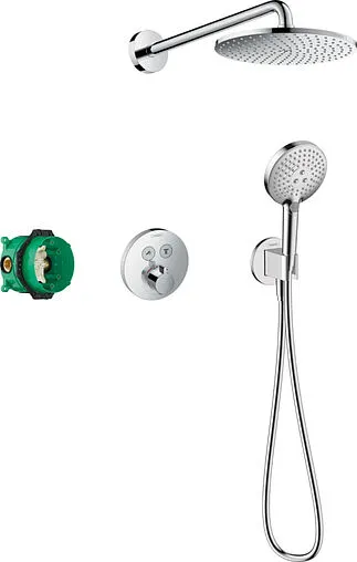 Душевая система с термостатом для душа Hansgrohe Raindance S 240 1jet PowderRain с ShowerSelect S хром 27951000