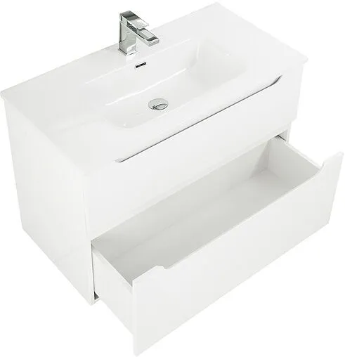 Тумба под умывальник подвесная BelBagno ETNA H-60 80 Bianco Lucido ETNA-H60-800-2C-SO-BL-P