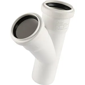 Тройник внутренний бесшумный D=75x75мм Угол 45° Rehau Raupiano Plus 11212941001 Тройник внутренний бесшумный D=75x75мм Угол 45° Rehau Raupiano Plus 11212941001, 1