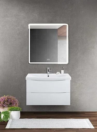 Тумба-умывальник подвесная BelBagno MARINO-CER 90 Bianco Lucido MARINO-CER-900-2C-SO-BL-P+BB-0323-90-LVB