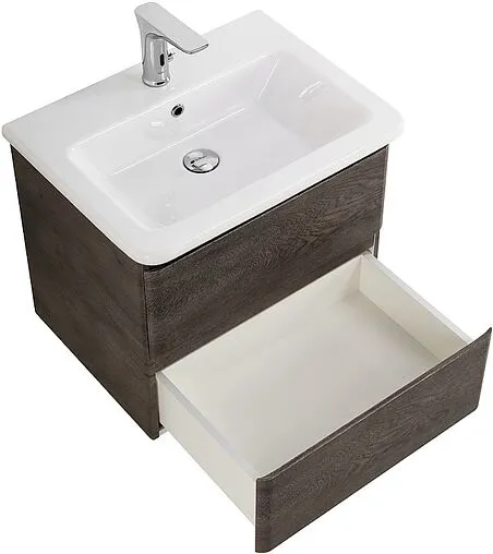 Тумба-умывальник подвесная BelBagno ALBANO-CER 50 Robere Nature Grigio ALBANO-CER-500-2C-SO-RNG+12050-KL