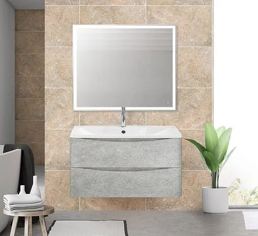 Тумба под умывальник подвесная BelBagno ACQUA 80 Cemento Verona Grigio ACQUA-800-2C-SO-CVG