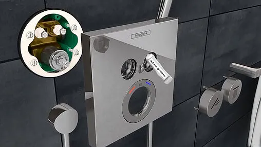 Термостат для 2 потребителей Hansgrohe ShowerSelect хром 15763000