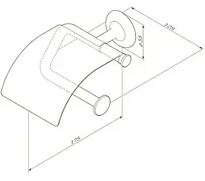 Держатель туалетной бумаги Am.Pm Like хром A80341500 Держатель туалетной бумаги Am.Pm Like хром A80341500, 2