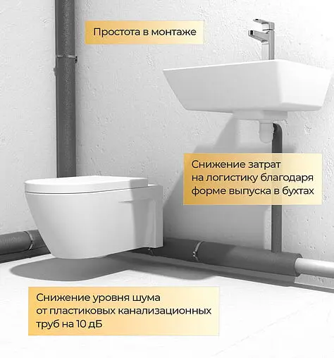 Шумоизоляция для труб 110мм x 5м серая Energoflex Acoustic 110-5 EFXT1105ACU