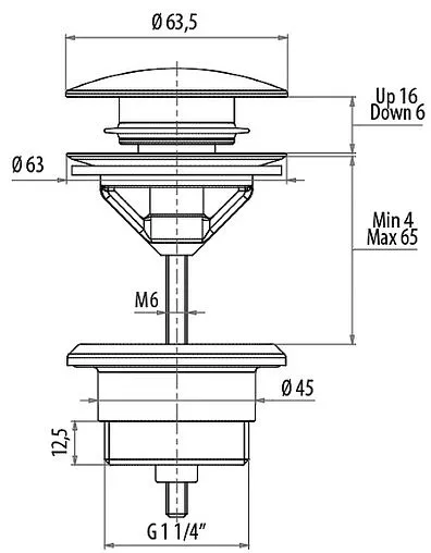 Выпуск автоматический для раковины Gattoni бронза 1510/00V0