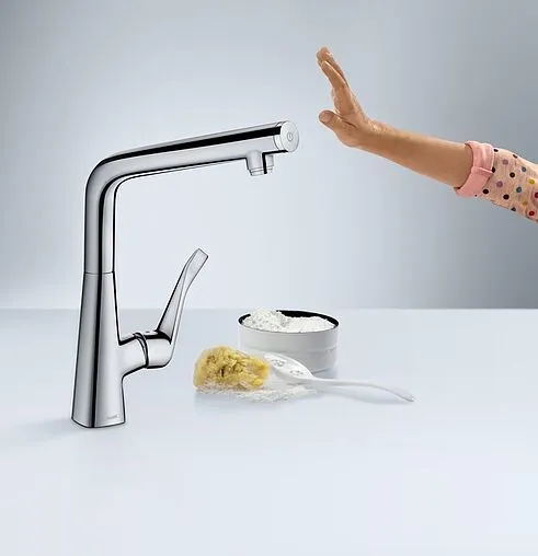 Смеситель для кухни Hansgrohe Metris Select M71 320 1jet хром 14883000