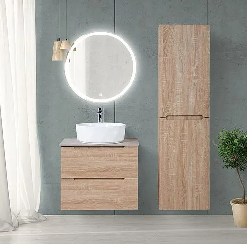 Тумба-умывальник подвесная BelBagno ETNA 60 Rovere Bianco ETNA-600-2C-SO-WO-P