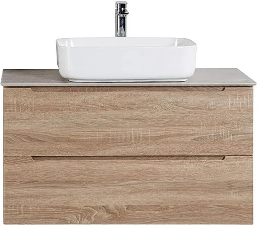 Тумба-умывальник подвесная BelBagno ETNA 90 Rovere Bianco ETNA-900-2C-SO-WO-P+