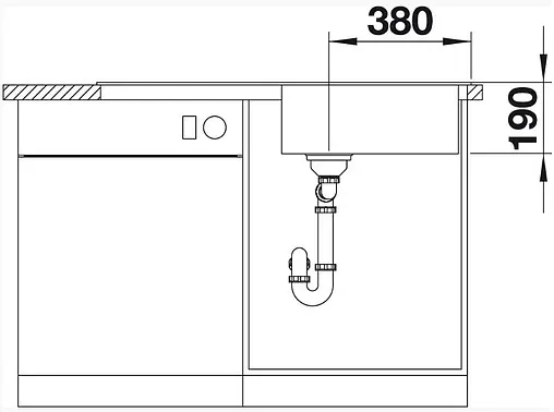 Мойка кухонная Blanco Sity XL 6S 100 R белый/киви 525063