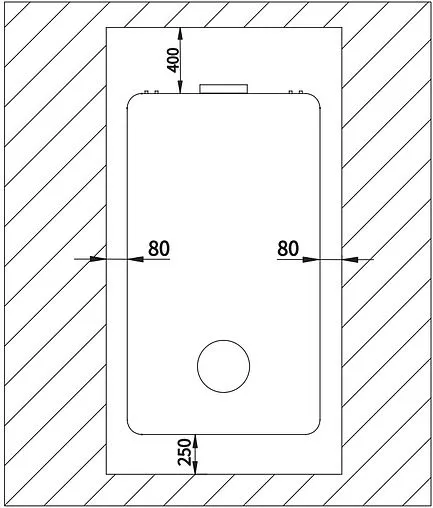 Настенный газовый котел двухконтурный турбированный 24кВт Philips Etna 24 AWH7306/51(B24C1)