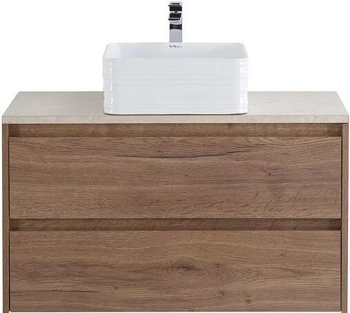 Тумба-умывальник подвесная BelBagno KRAFT 80 Rovere Tabacco KRAFT-800-2C-SO-RT+