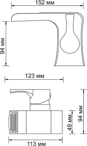 Смеситель для раковины Wasserkraft Berkel хром 4869