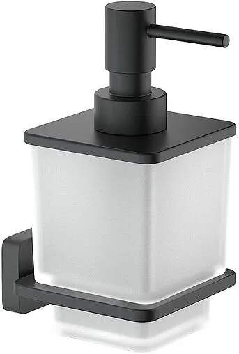 Дозатор для жидкого мыла Aquatek Либра чёрный/белый AQ4305MB