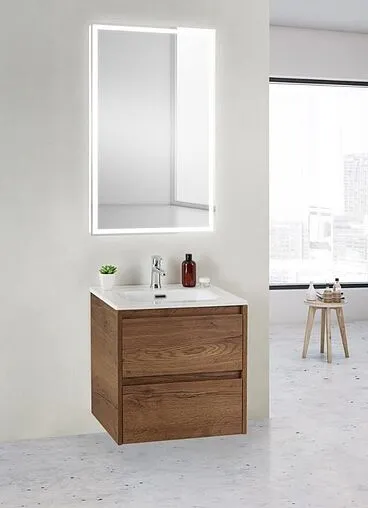 Тумба под умывальник подвесная BelBagno KRAFT 39 50 Rovere Tabacco KRAFT 39-500/390-2C-SO-RT