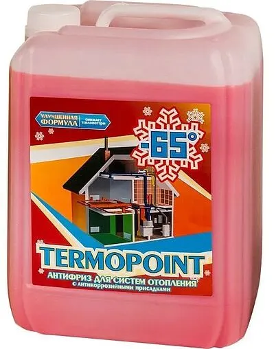 Теплоноситель (Антифриз) этиленгликоль Termopoint -65 10кг