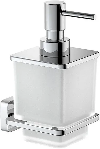 Дозатор для жидкого мыла Aquatek Либра хром/белый AQ4305CR