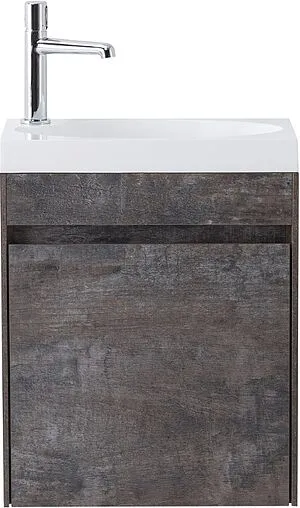 Тумба-умывальник подвесная BelBagno PIETRA MINI 46 R Stone PIETRA MINI-460-1A-SO-PT-R+BB-460-PM-LVB