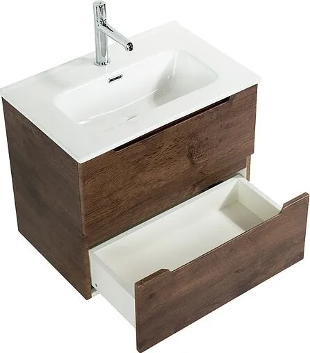 Тумба-умывальник подвесная BelBagno ETNA 39 50 Rovere Moro ETNA39-500/390-2C-SO-RW-P+BB500/390ETL