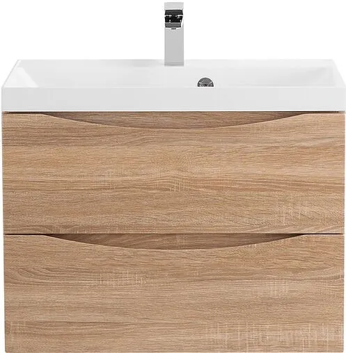 Тумба-умывальник подвесная BelBagno MARINO 60 Rovere Bianco MARINO-600-2C-SO-WO-P+BB600/450-LV-MR-AST