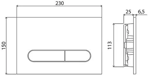 Комплект 5 в 1 BelBagno Senso-R BB017CHR/BB865SC/BB002-80/BB005-PR-CHROME с кнопкой BB00 хром глянцевый