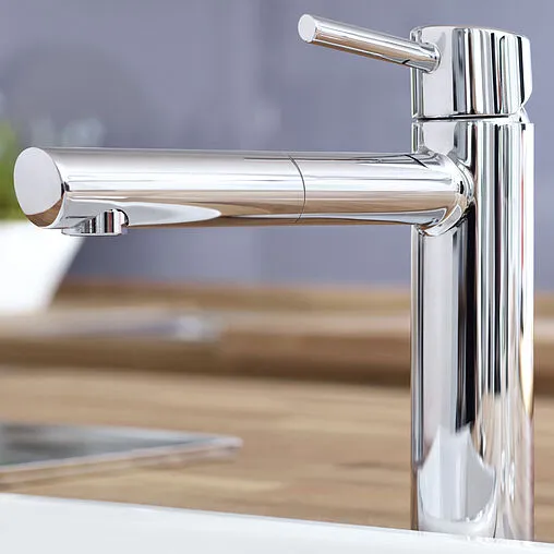 Смеситель для кухни с выдвижным изливом Grohe Concetto хром 31129001