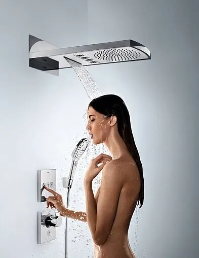 Вентиль переключающий на 3 потребителя Hansgrohe ShowerSelect чёрный матовый 15764670