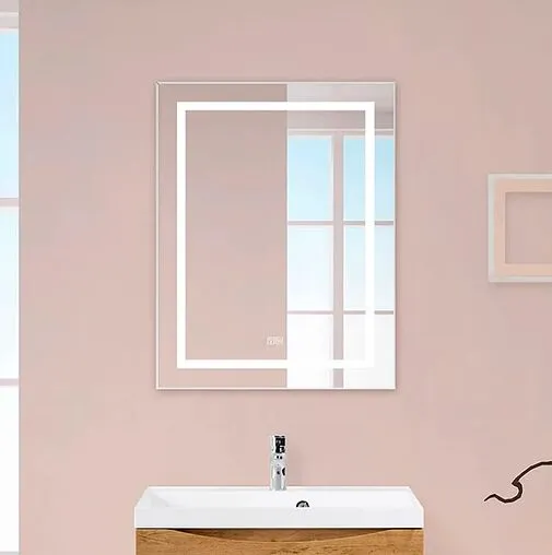 Зеркало с подсветкой BelBagno KRAFT 88.5x78.5 с подогревом сатин SPC-KRAFT-885-785-TCH-WARM