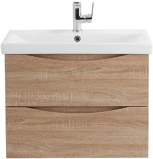 Тумба-умывальник подвесная BelBagno MARINO-CER 60 Rovere Bianco MARINO-CER-600-2C-SO-WO-P+BB-0320-60-LVB