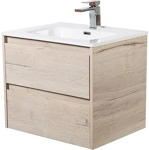 Тумба-умывальник подвесная BelBagno KRAFT 60 Rovere Galifax Bianco KRAFT-600-2C-SO-RGB+