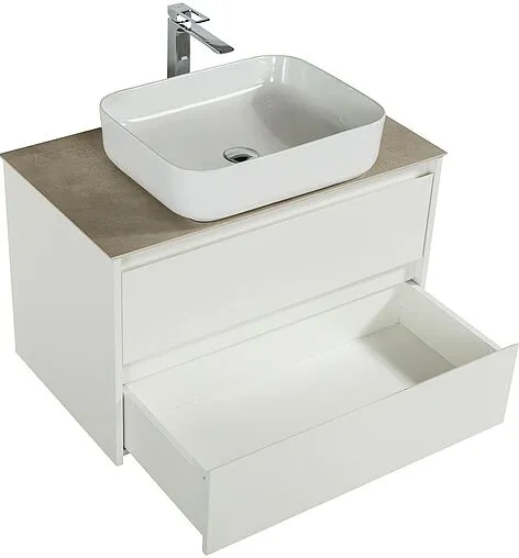 Тумба-умывальник подвесная BelBagno KRAFT 90 Bianco Opaco KRAFT-900-2C-SO-BO+