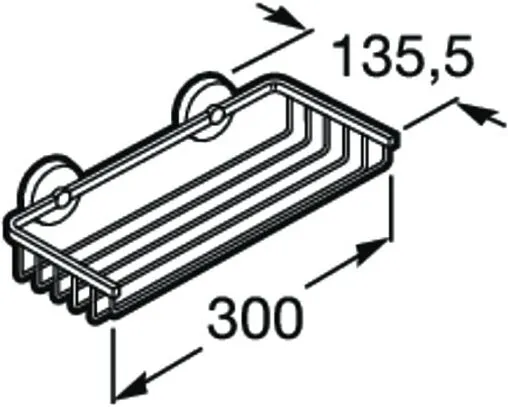 Полка Roca Twin хром 816714001