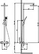 Душевая система с термостатом для ванны Timo Tetra хром SX-0169/00