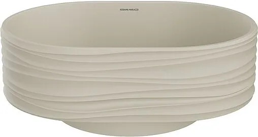 Раковина Kerama Marazzi Artbasin Conchiglia 50 белый матовый SA.wb.50\SAN