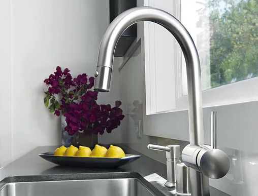 Смеситель для кухни с выдвижным изливом Grohe Minta хром 32321000