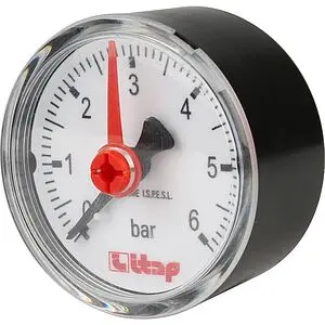 Манометр аксиальный Itap 50мм 6 бар ¼" 483B014R Манометр аксиальный Itap 50мм 6 бар ¼" 483B014R, 4