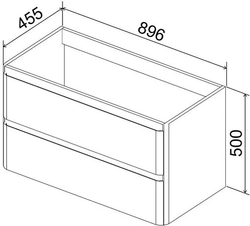 Тумба-умывальник подвесная BelBagno ALBANO 90 Cemento Verona Grigio ALBANO-900-2C-SO-CVG+BB900/455-LV-MR-ALR