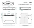 Раковина MARRBAXX Марсель 60 светло-серый V052D010