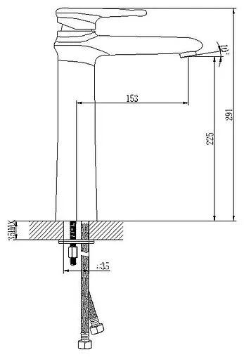 Смеситель для раковины Lemark Status хром LM4409C