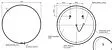 Зеркало с подсветкой Cersanit Eclipse 90x90 чёрный 64148